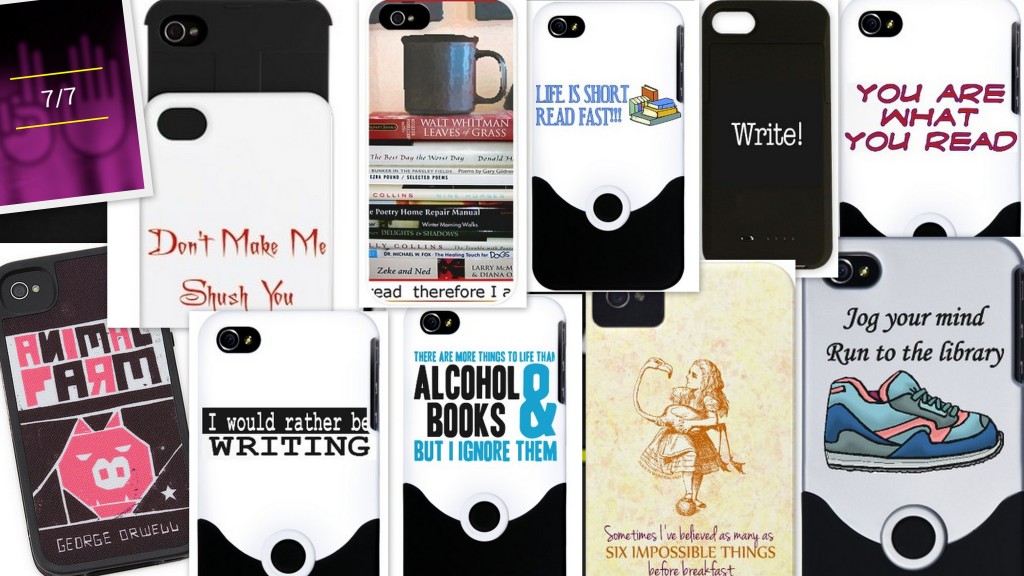 smart phone cases, skins and covers for book lovers. I want!