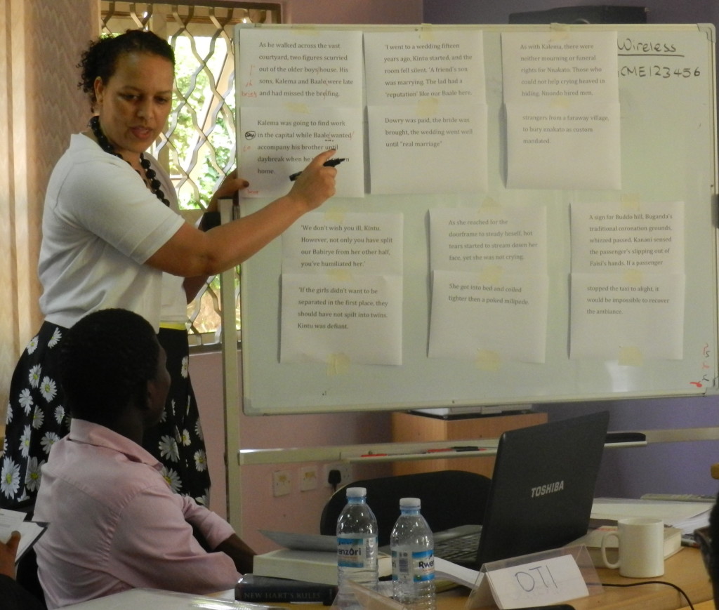 Vimbai Shire during the Editorial Skills Workshop in Kampala in June. 