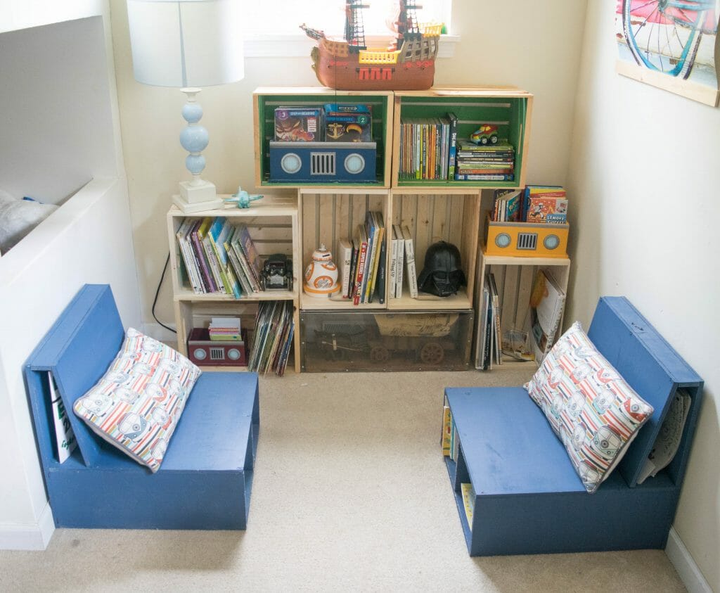 playroom book storage